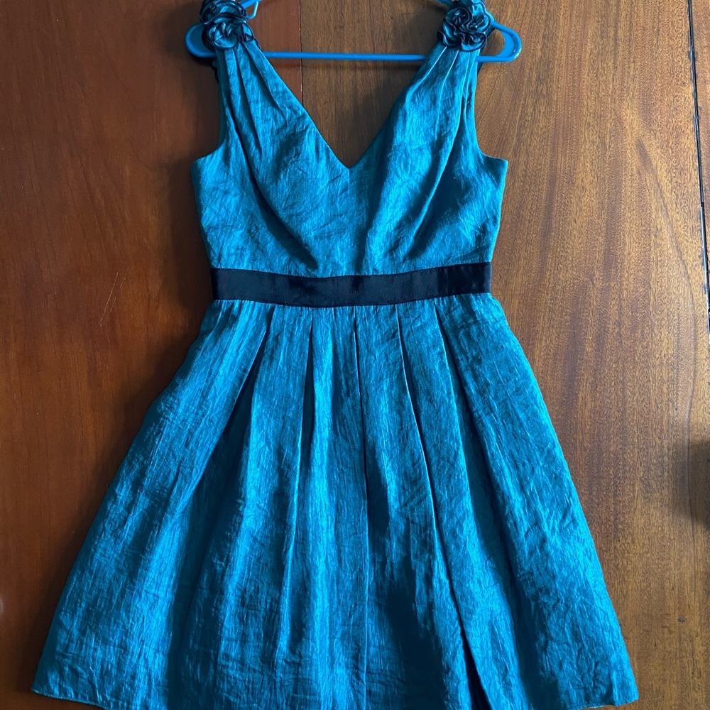 Adrianna Papell Evening Teal Dress